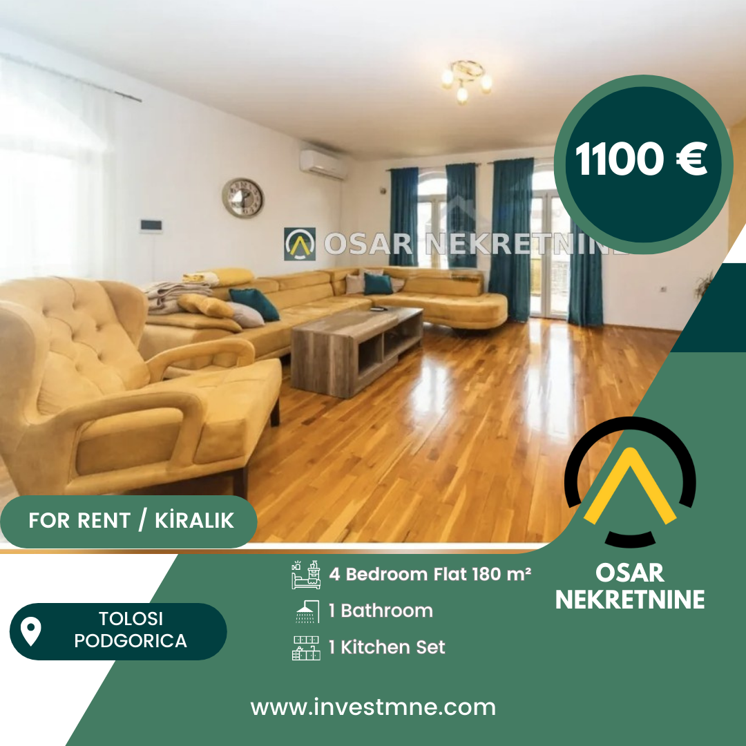 Spacious Furnished 4-Bedroom Apartment for Rent in Tolosi