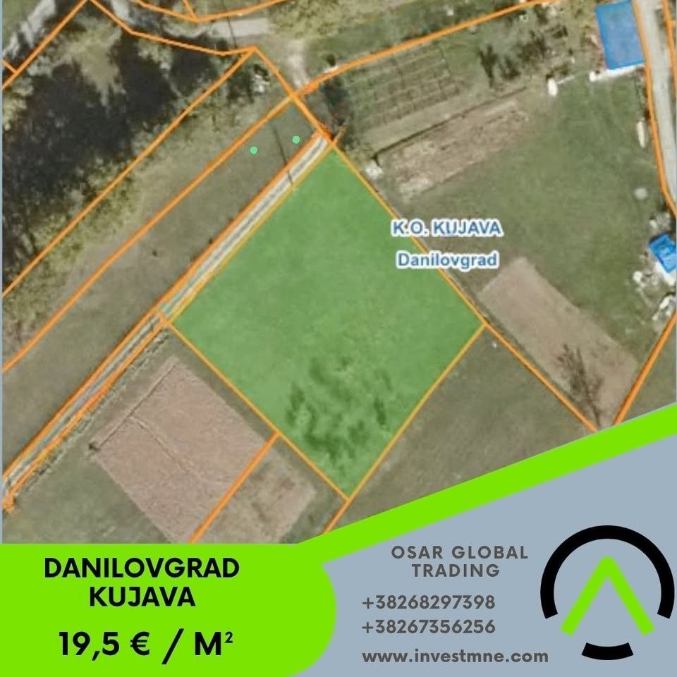 Danilovgrad _ KUJAVA _ Arsa _ 2071 m²