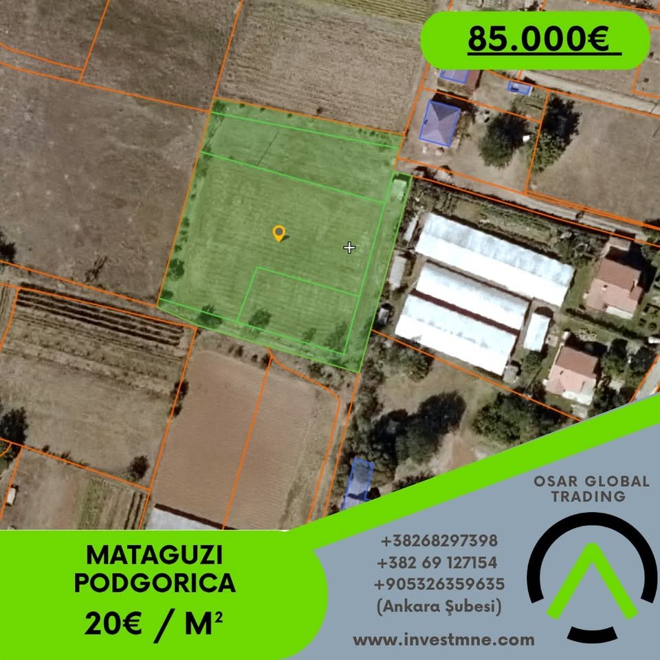 Podgorica _ MATAGUZI _ Arsa _ 4039 m²