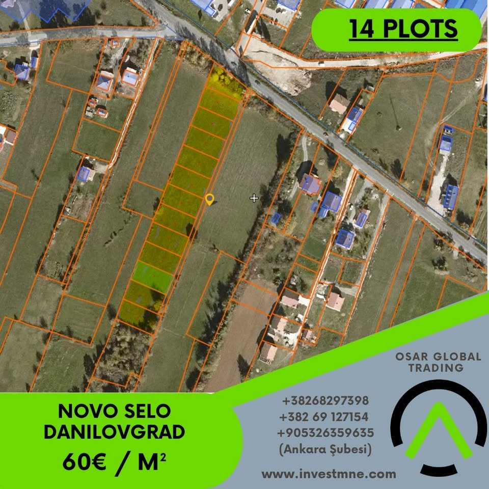 Danilovgrad _ NOVO SELO _ Arsa _ 500 m²