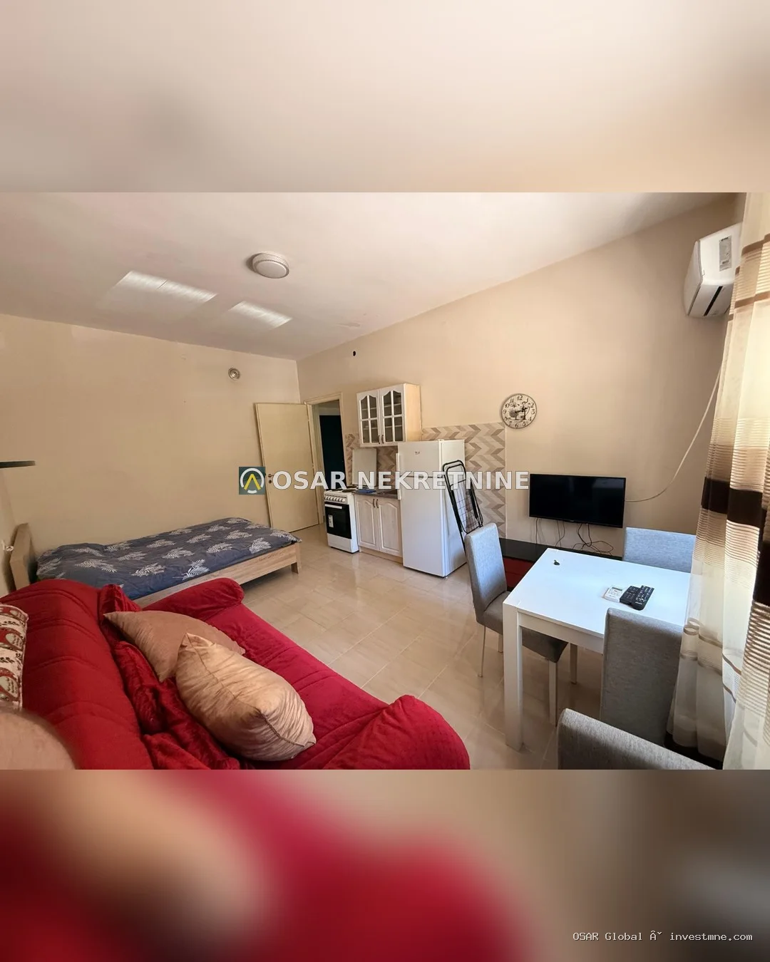 Студия в центре Подгорицы, 27 м², аренда
